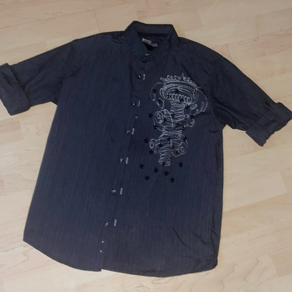 Boys division button up collar